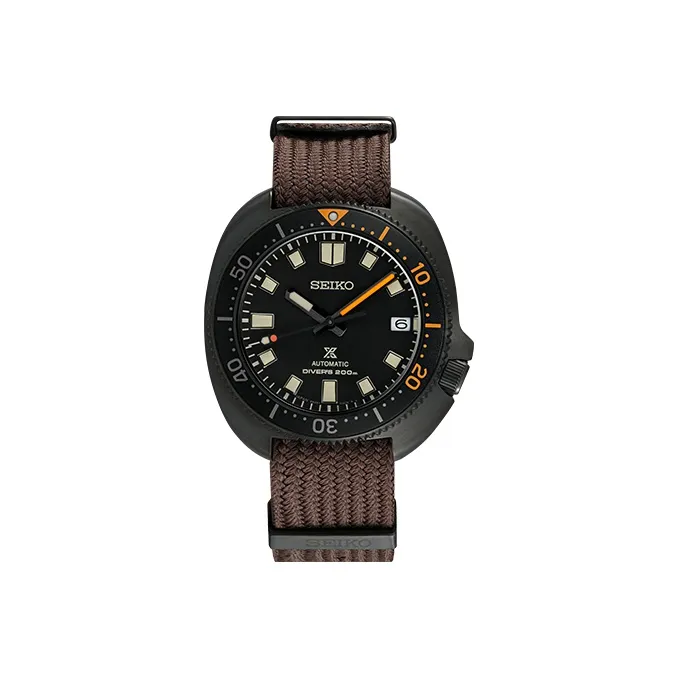 SEIKO Prospe Collection Mechanical Movement Silicone Strap Watch Men's Watches Black Dial-2
