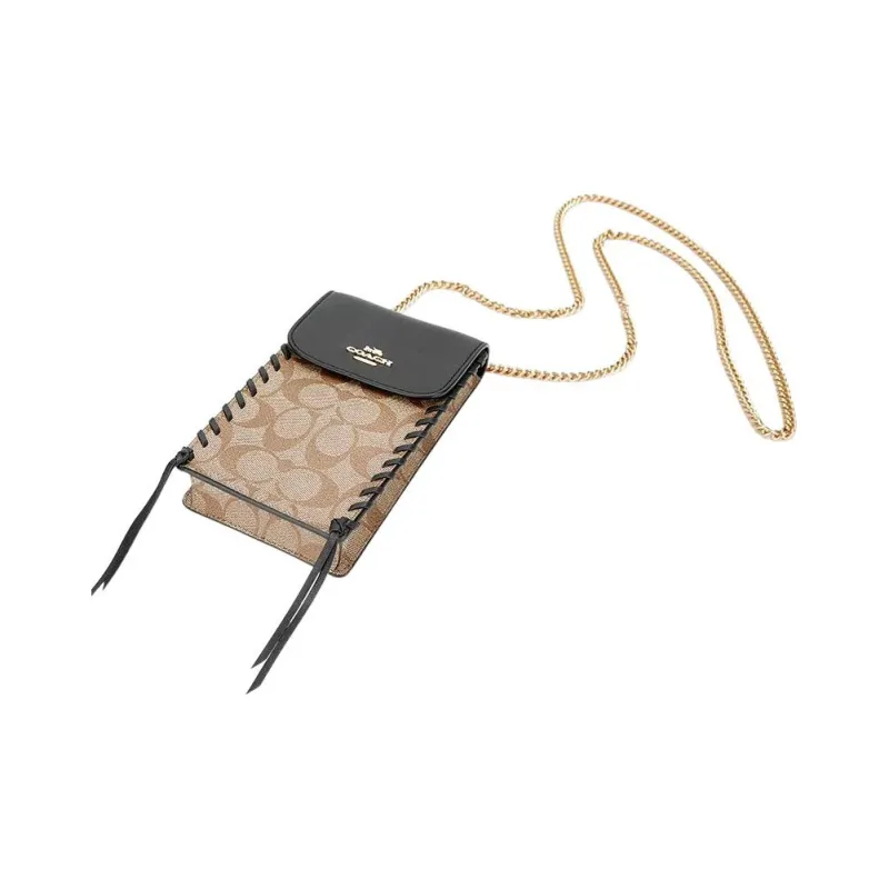 COACH N/S Cellphone Pouches Khaki-4