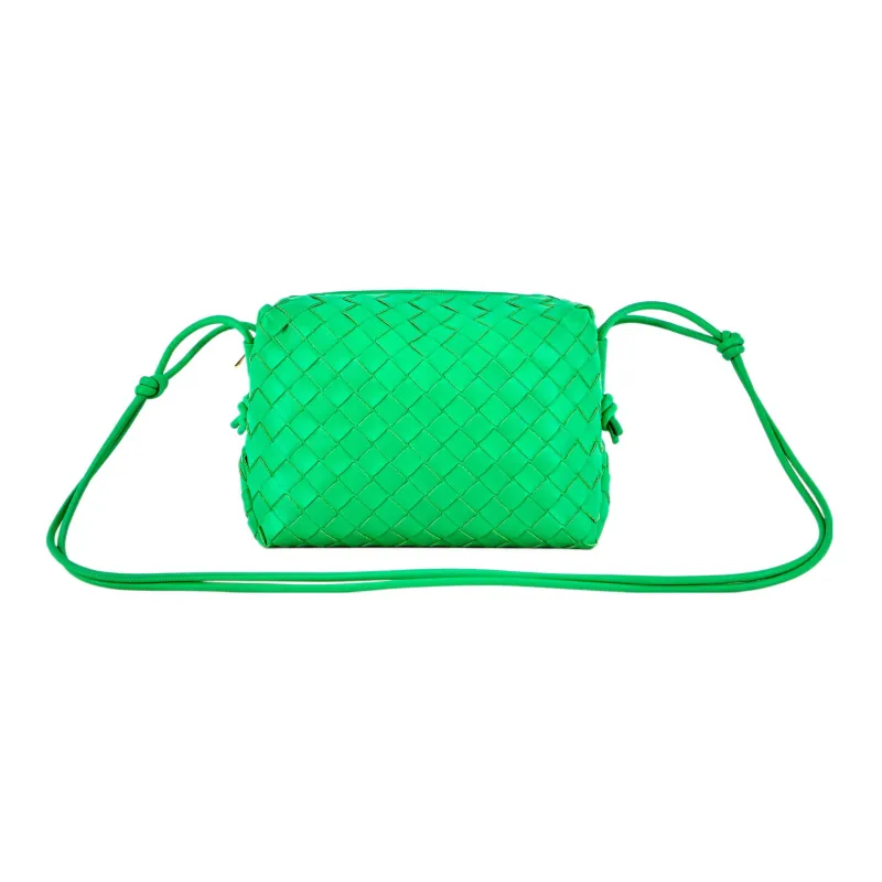 Bottega Veneta Loop Intrecciato Camera Bag Small Parakeet-1