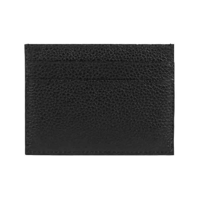 Balenciaga Calfskin Card Holder Men's Black-1