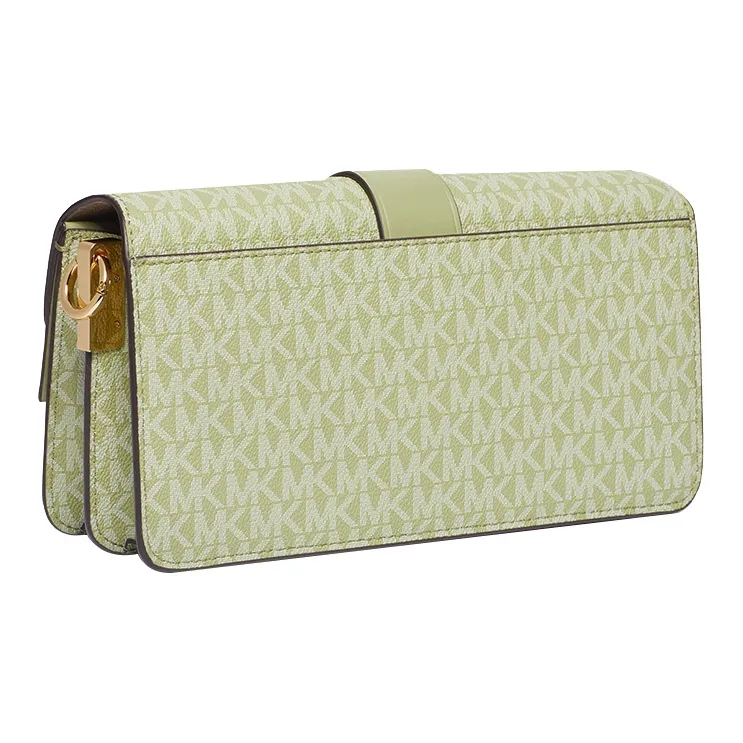 MICHAEL KORS Greenwich Cow Leather Envelope Bag, Shoulder Bag, Crossbody Bag Women's Grass Green-2