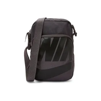 Nike Polyester Shoulder Bag, Crossbody Bag Unisex Black Gray