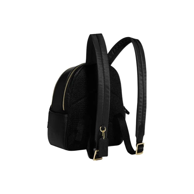 COACH Court Textile, Leather Backpack Trumpets Women's Black-1
