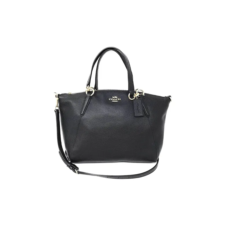 COACH Kelsey Leather Dumpling Bag Shoulder Bag Crossbody Bag Handbag Large Size Women's Black-2