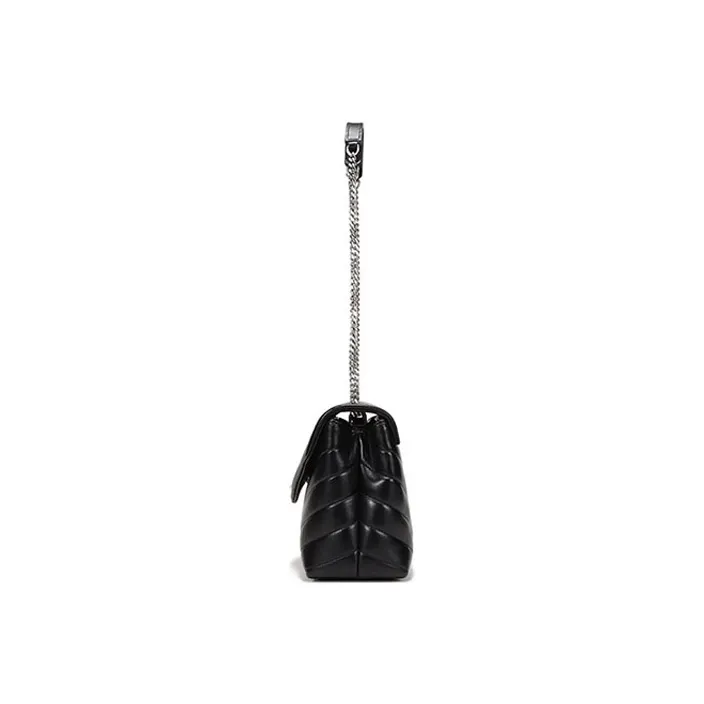 SAINT LAURENT Loulou Quilted Small Shoulder Bag-2