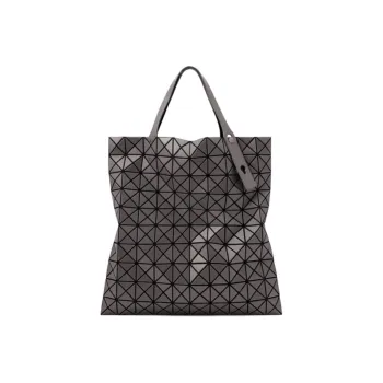 ISSEY MIYAKE Vinyl Chloride Resin Tote Bag Shopping Bag Handbag Shoulder Bag Unisex Charcoal Gray