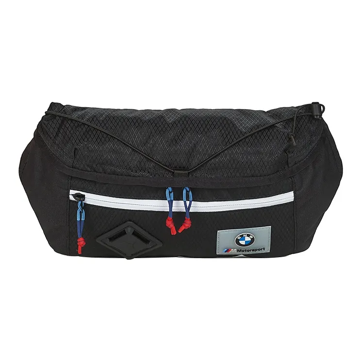PUMA BMW Collaboration Nylon Fabric Fanny Pack Sling Bags Regular Unisex Black-0