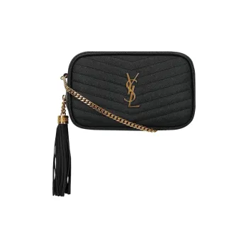 SAINT LAURENT Lou Crossbody Bag Mini Black