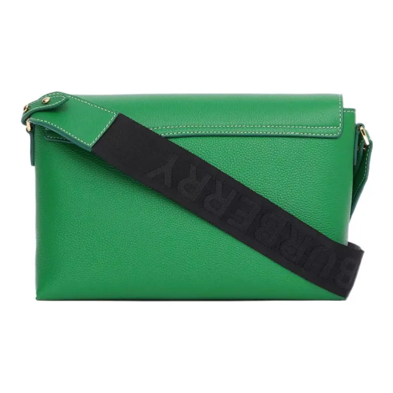 Burberry NoteVintage Leather Patchwork Messenger Bag Shoulder Bag Crossbody Bag Handbag Women's Green-4