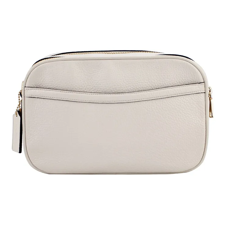 COACH Jes Leather Camera Bag Shoulder Bag Crossbody Bag Medium Size Women's White-2
