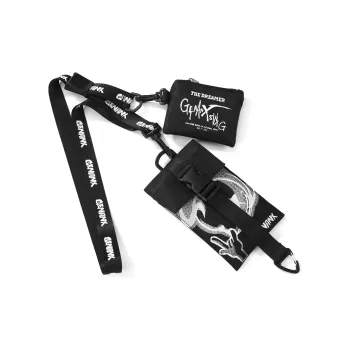 GENANX Polyester Combo Bag Card Holder Regular Unisex Black/White