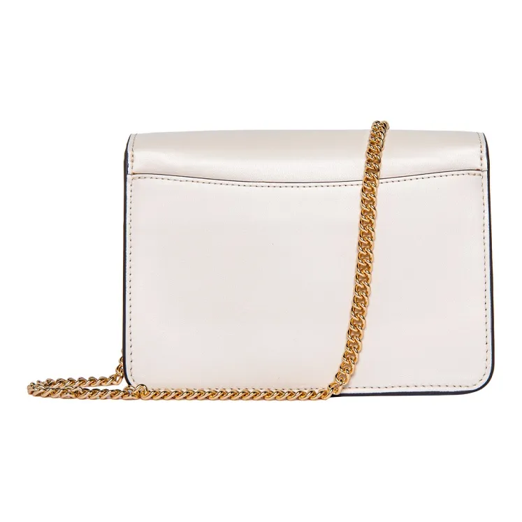 COACH Bowery Cow Leather Small Square Bag Portable Crossbody Bag Shoulder Bag Women's White-2