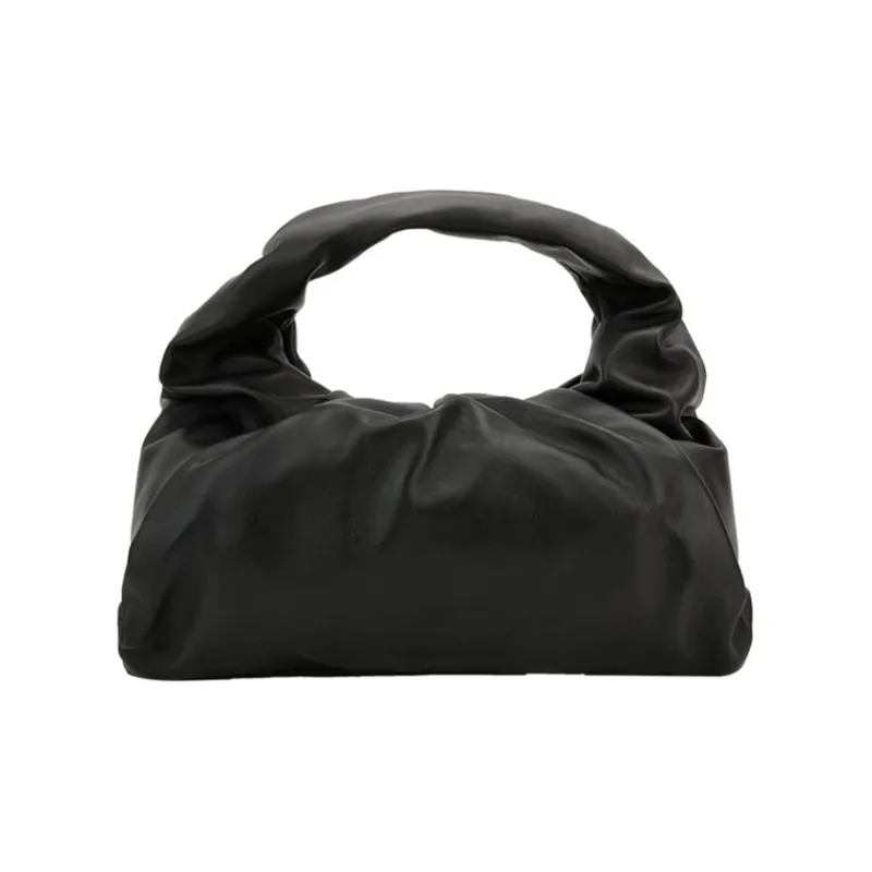 Bottega Veneta Cow Leather Shoulder Bag Regular Women's Black-0