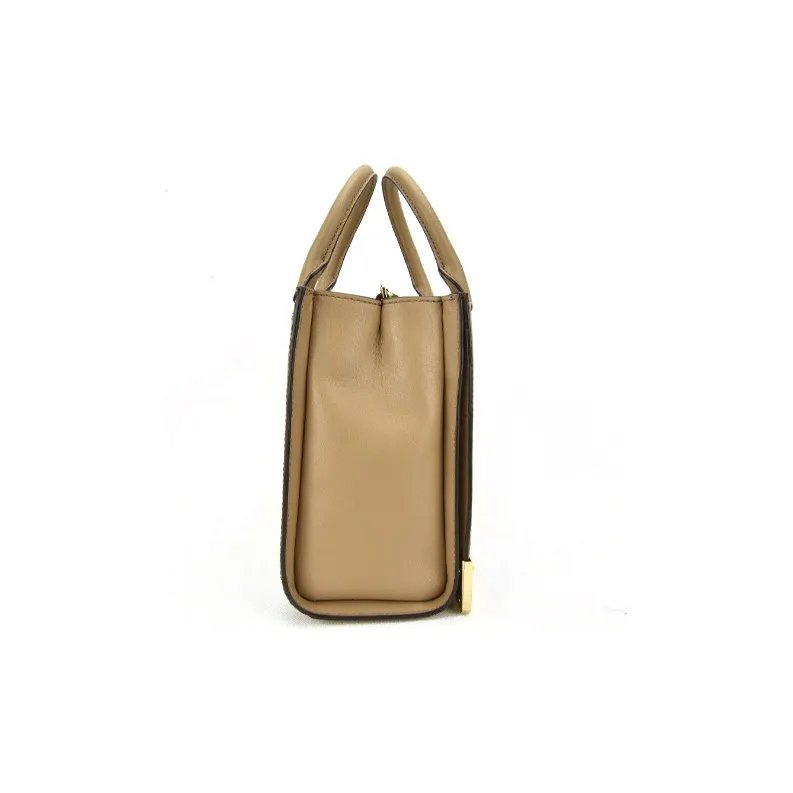 MICHAEL KORS Kinsley Leather Small Square Bag Crossbody Bag Handbag Women's Brown-2