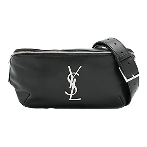 SAINT LAURENT Classic Belt Bag Monogram Black