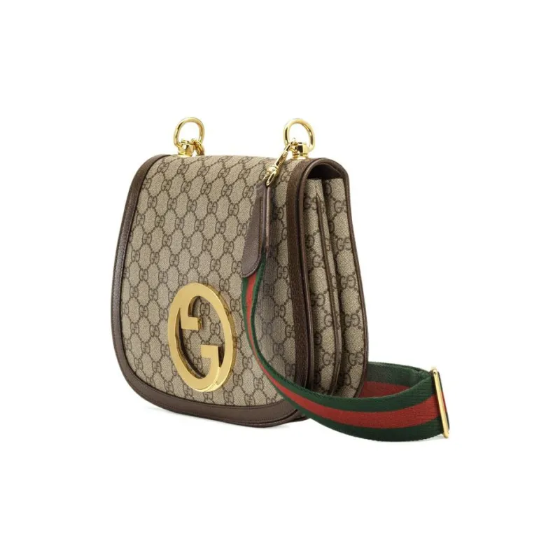 GUCCI Blondie Canvas With Leather Handbag, Shoulder Bag Women's-2