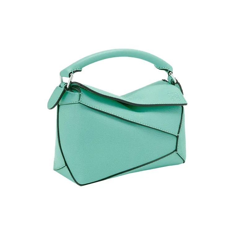 LOEWE Puzzle Goatskin Geometric Bag Puzzle Bag Handbag Shoulder Bag Crossbody Bag Mini Women's Mint Green-1