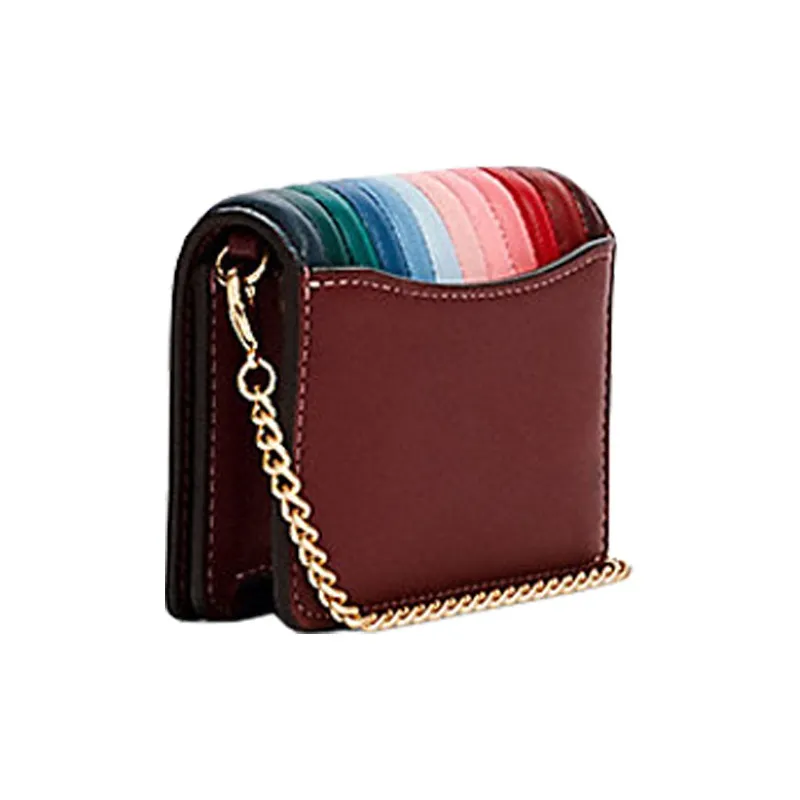 COACH Quilting Cow Leather Shoulder Bag, Crossbody Bag, Chain Bag, Wallet Trumpets Women's Candy Pink-1