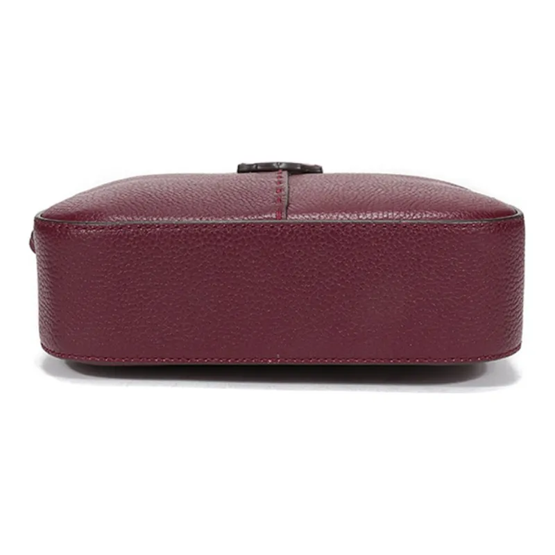 TORY BURCH McGraw Cow Leather Camera Bags Crossbody Bag Shoulder Bag Women's Dark Red-4