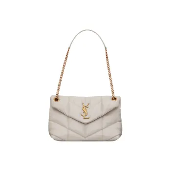 SAINT LAURENT Logo Plaque Strapped Shoulder Bag