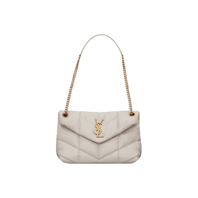 SAINT LAURENT Logo Plaque Strapped Shoulder Bag-0