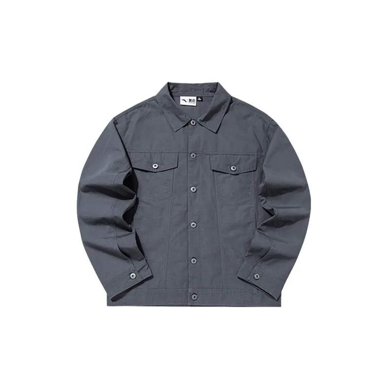 Anta Basketball Collection Jacket Men's Gray-1