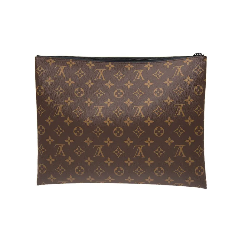 LOUIS VUITTON A4 Pouch Monogram Brown-2