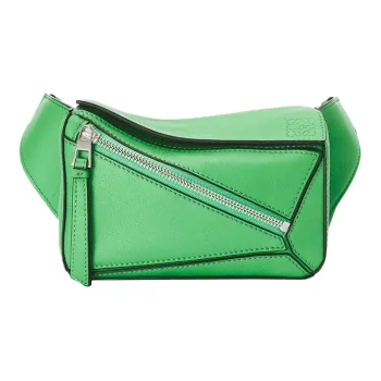 LOEWE Puzzle Smooth Calf Leather Fanny Pack Mini Men's Apple Green
