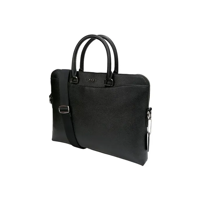 COACH Beckett Leather Laptop Bag Briefcase One Shoulder Handbag Large Size Men's Black-1