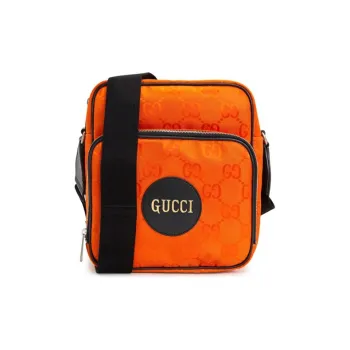 GUCCI Nylon Off The Grid Messenger Bag Orange