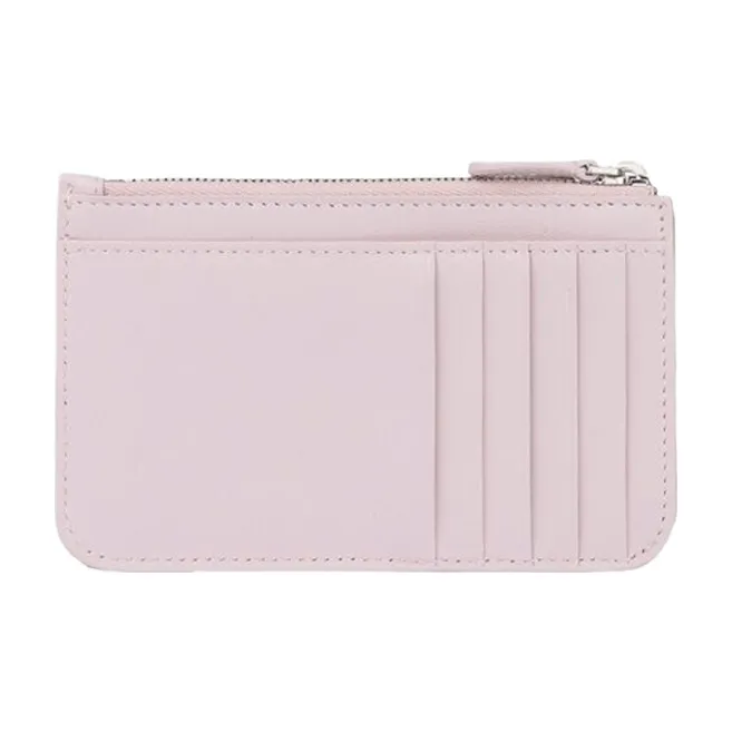 Balenciaga ESSENTIAL Sheepskin Card Clip Zero Wallet Regular Women's Light Pink-2