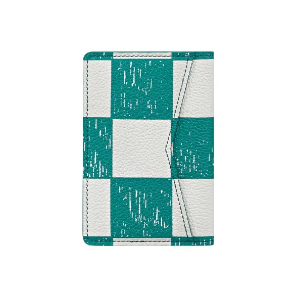 LOUIS VUITTON Pocket Organizer Teal Blue-1