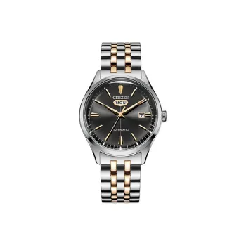 CITIZEN Mechanical Movement Stainless Steel Strap Watch 40mm Men's Watches Black Dial NH8394-70HB