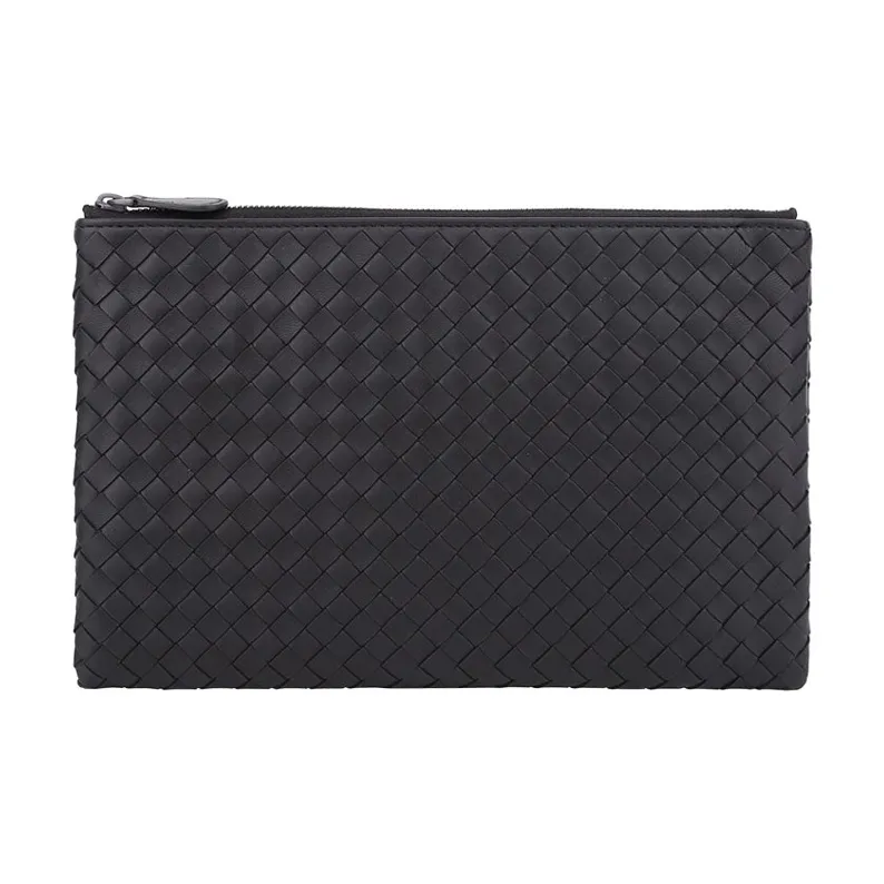 Bottega Veneta Biletto Intrecciato Nappa Clutch Bag Black-0