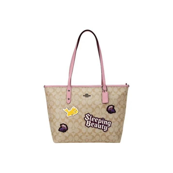Disney X COACH City Zip Tote Handbags-0