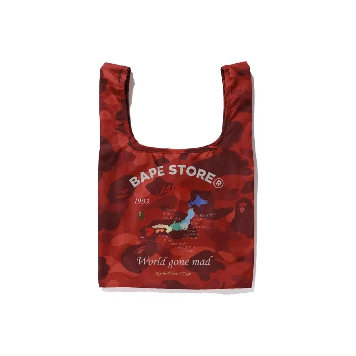 A BATHING APE Bape Polyester Shopping Bag Handbag Medium Size Women's Multicolor-7