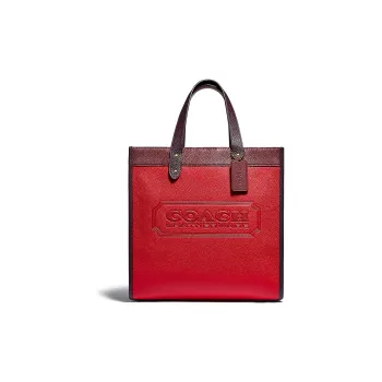 COACH Field Tote Bag Shopping Bag Crossbody Bag One Shoulder Handbag Large Size Women's Red