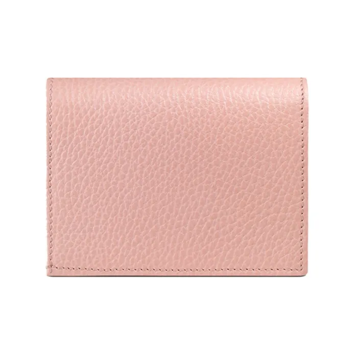 GUCCI Marmont Leather Card Holder Women's Pink-1