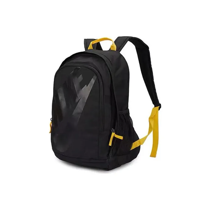 Nike Hayward Fabric Backpack Regular Unisex Black Yellow Color Blocking-2