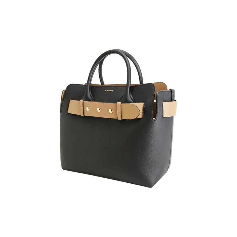 Burberry Cow Leather Belt Bag Shoulder Handbag Regular Women's Black-2