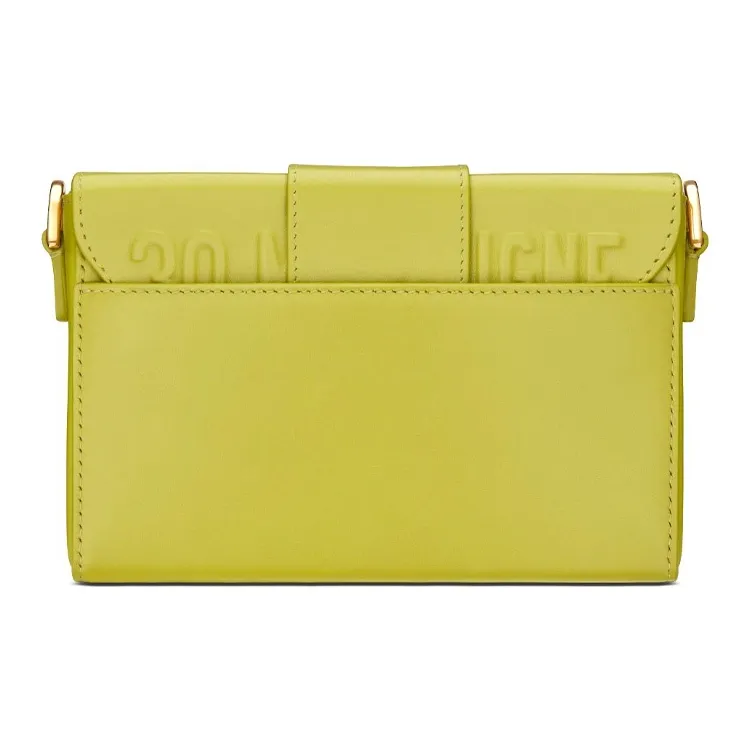 DIOR 30 Montaigne Cow Leather Crossbody Bag, Shoulder Bag Women's Green Yellow-1
