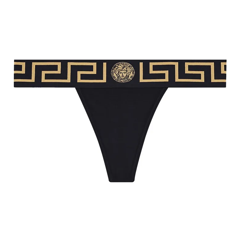 VERSACE Greca Border Thong-0