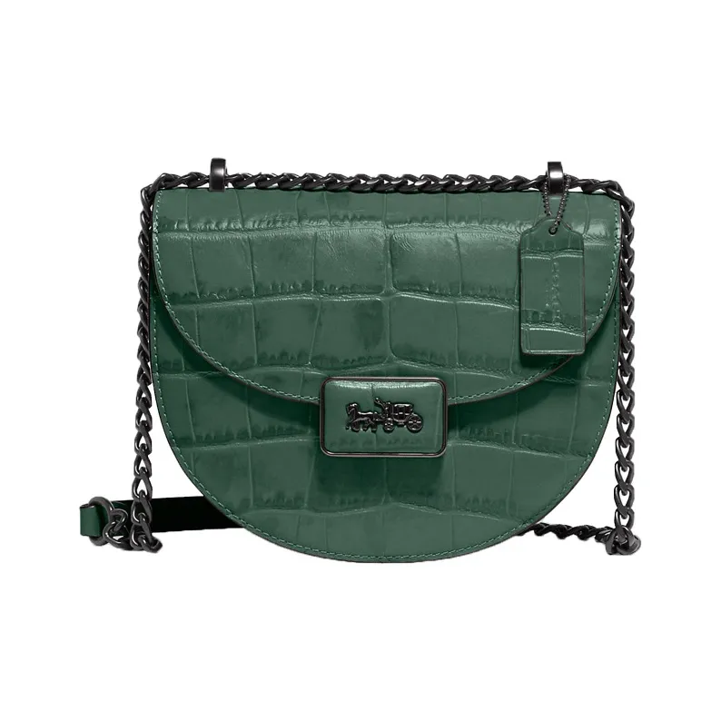 COACH Alie Cow Leather Shoulder Bag Crossbody Bag Saddle Bag Women's Jasper-0