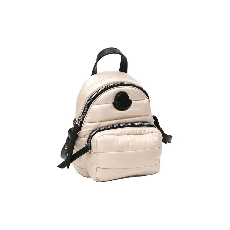 Moncler Nylon Fabric Crossbody Bag, Backpack Mini Women's White-1