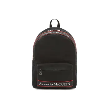 Alexander McQueen Urban Cotton Backpack Crossbody Bag Regular Men's Black