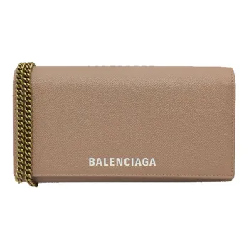 Balenciaga Ville Cow Leather Wallets Shoulder Bag Crossbody Bag Women's Brown