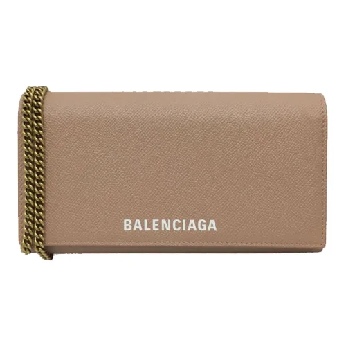 Balenciaga Ville Cow Leather Wallets Shoulder Bag Crossbody Bag Women's Brown