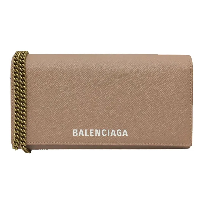 Balenciaga Ville Cow Leather Wallets Shoulder Bag Crossbody Bag Women's Brown-0