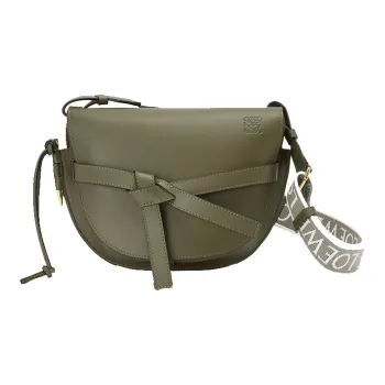 LOEWE Gate Soft Calfskin Handbag, Shoulder Bag, Crossbody Bag Trumpets Women's Green