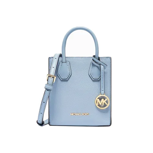 MICHAEL KORS Leather Trunk Bag Sheet Music Bag Crossbody Handbag Mini Women's Blue